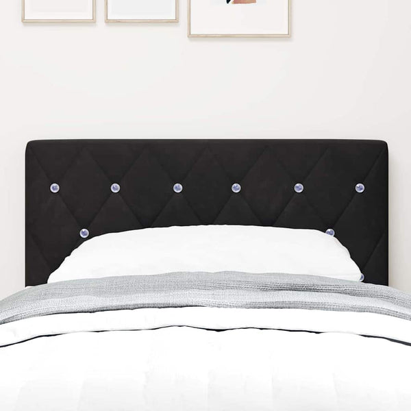 vidaXL LED Headboard with LED Strips Black 80 cm Velvet