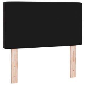 vidaXL LED Headboard with LED Strips Black 80 cm Velvet