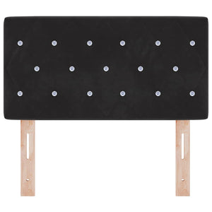 vidaXL LED Headboard with LED Strips Black 80 cm Velvet
