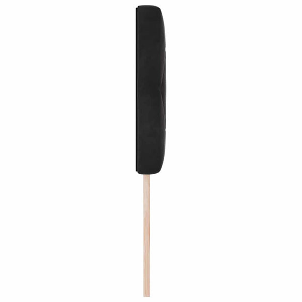 vidaXL LED Headboard with LED Strips Black 80 cm Velvet