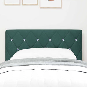 vidaXL LED Headboard with LED Strips Dark Green 80 cm Velvet
