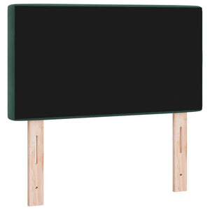 vidaXL LED Headboard with LED Strips Dark Green 80 cm Velvet