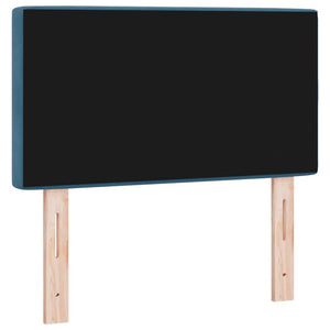 vidaXL LED Headboard with LED Strips Dark Blue 80 cm Velvet