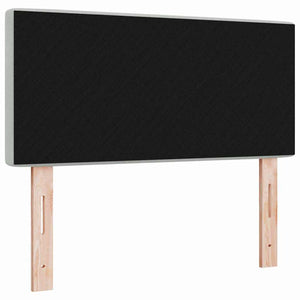 vidaXL LED Headboard with LED Strip Lights Light Gray 90 cm Velvet