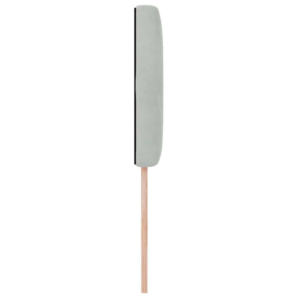 vidaXL LED Headboard with LED Strip Lights Light Gray 90 cm Velvet