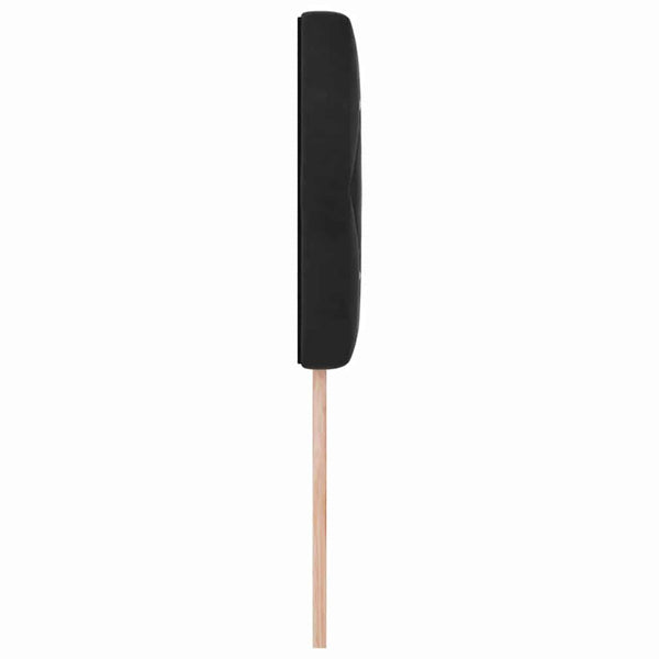 vidaXL LED Headboard with LED Strips Black 90 cm Velvet