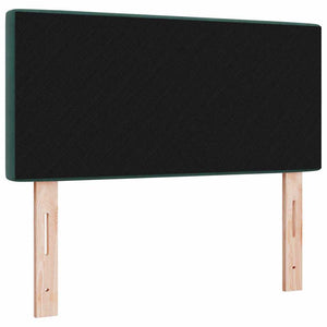 vidaXL LED Headboard with LED Strips Dark Green 90 cm Velvet