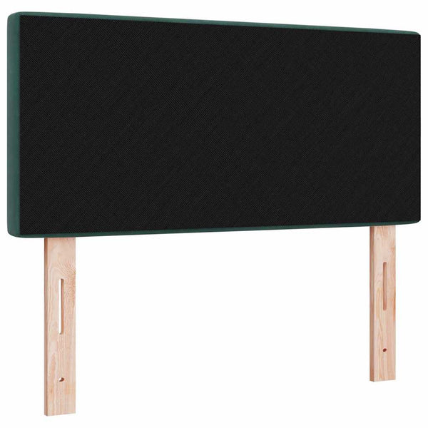 vidaXL LED Headboard with LED Strips Dark Green 90 cm Velvet