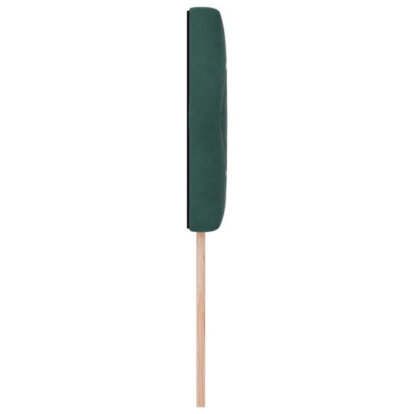 vidaXL LED Headboard with LED Strips Dark Green 90 cm Velvet