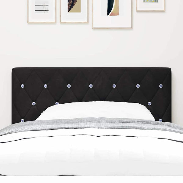 vidaXL LED Headboard with LED Light Strips Black 100 cm Velvet