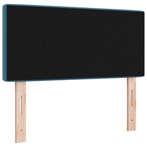 vidaXL LED Headboard with LED Strips Dark Blue 100 cm Velvet