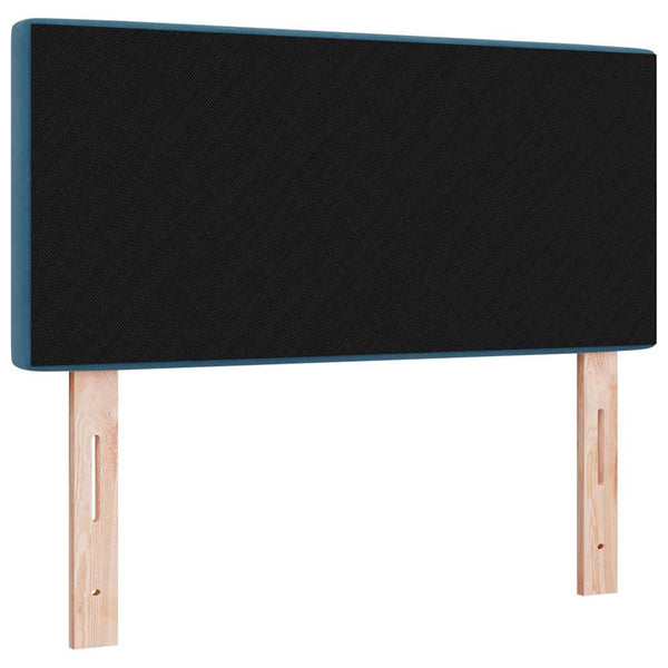 vidaXL LED Headboard with LED Strips Dark Blue 100 cm Velvet