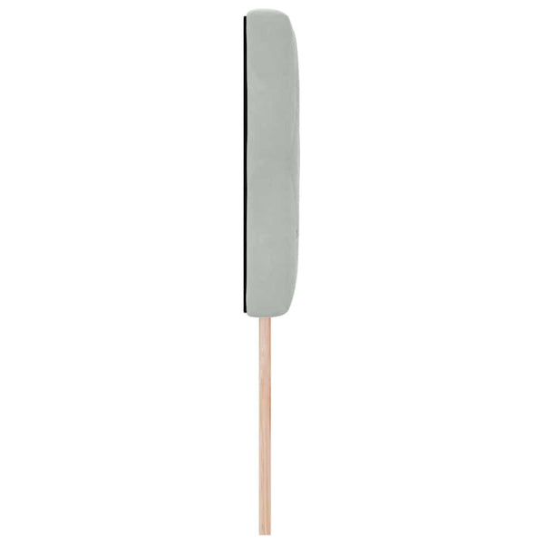 vidaXL LED Headboard with LED Strips Light Gray 144 cm Velvet