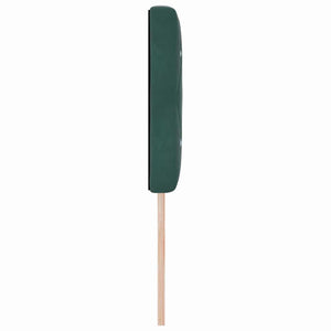 vidaXL LED Headboard with LED Light Strips Dark Green 144 cm Velvet