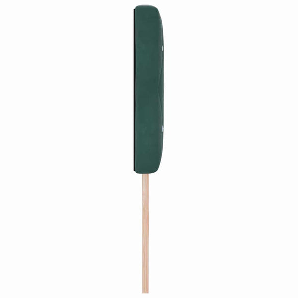 vidaXL LED Headboard with LED Light Strips Dark Green 144 cm Velvet
