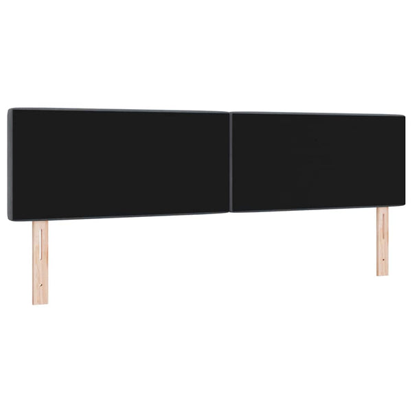 vidaXL LED Headboard with LED Light Strips Dark Grey 180 cm Velvet