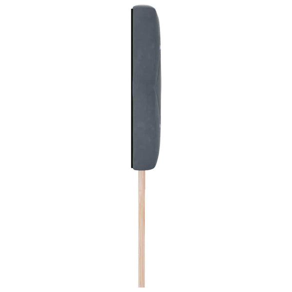 vidaXL LED Headboard with LED Light Strips Dark Grey 180 cm Velvet