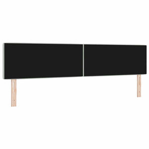 vidaXL LED Headboard with LED Light Strips Light Grey 200 cm Velvet