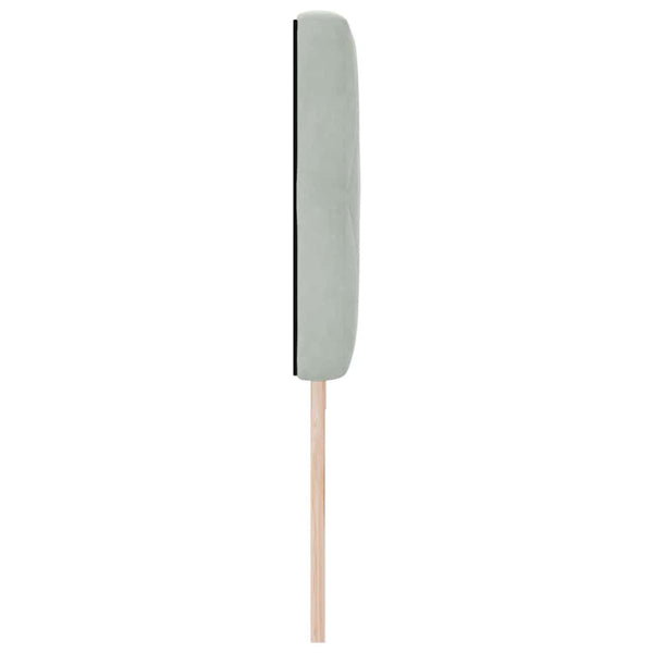 vidaXL LED Headboard with LED Light Strips Light Grey 200 cm Velvet
