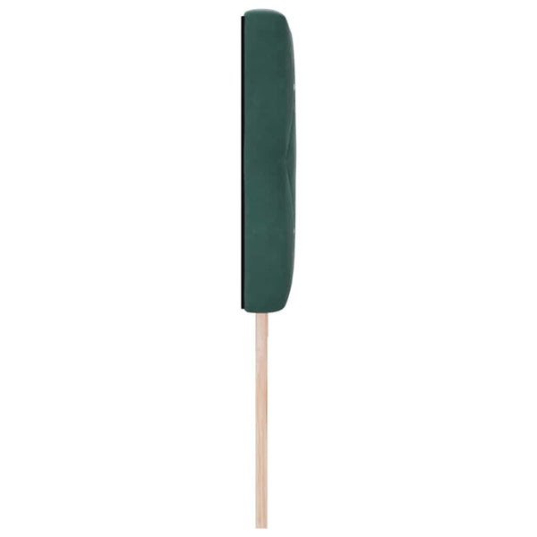 vidaXL LED Headboard with LED Strips Dark Green 200 cm Velvet