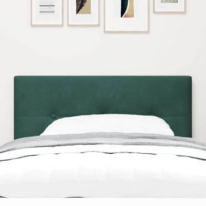 vidaXL LED Headboard with LED Strips Green 80 cm Velvet
