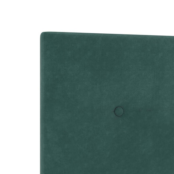 vidaXL LED Headboard with LED Strips Green 90 cm Velvet