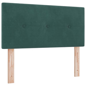 vidaXL LED Headboard with LED Strips Green 90 cm Velvet