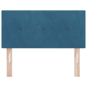 LED Kopfteil Blau 90 cm Samt