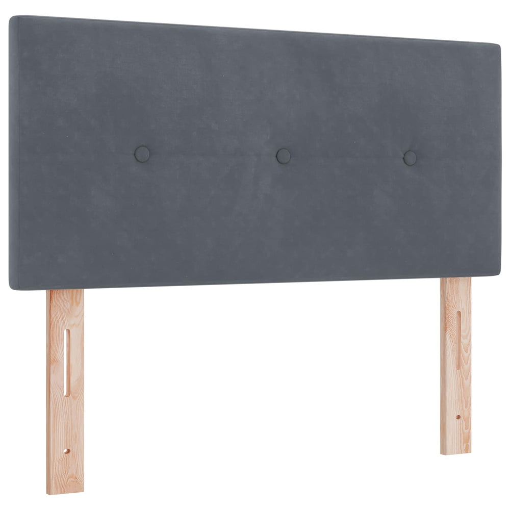 LED Kopfteil Grau Samt 100 cm