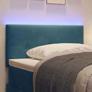 LED Kopfteil Blau Samt 100 cm