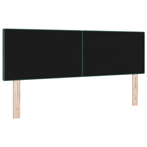 LED Kopfteil Grün Samt 144 cm