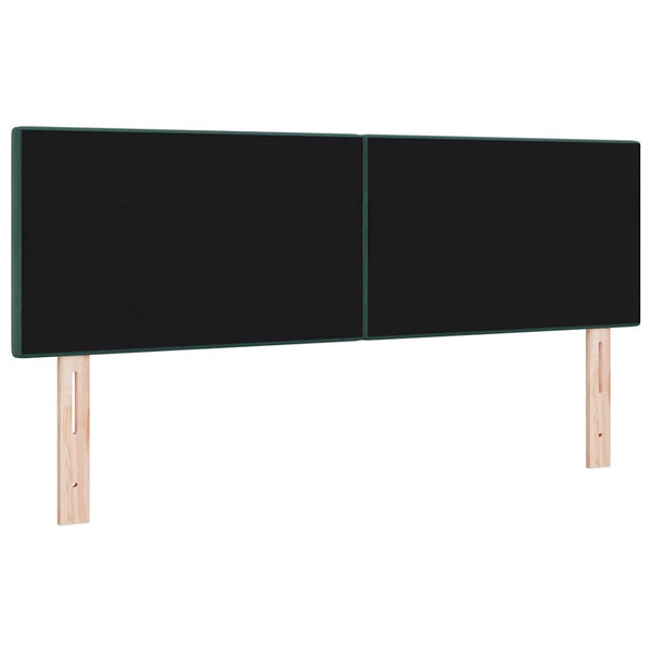 LED Kopfteil Grün Samt 144 cm