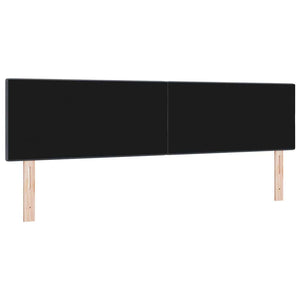vidaXL LED Headboard with LED Light Strips Grey 180 cm Velvet