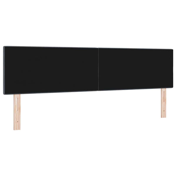 vidaXL LED Headboard with LED Light Strips Grey 180 cm Velvet