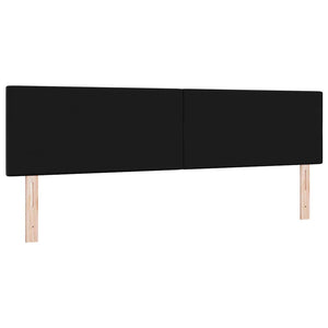 vidaXL LED Headboard with LED Strips Black 180 cm Velvet