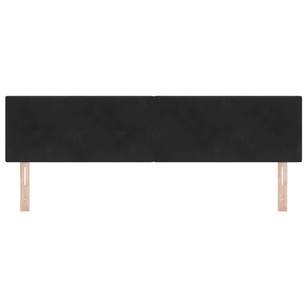 vidaXL LED Headboard with LED Strips Black 180 cm Velvet