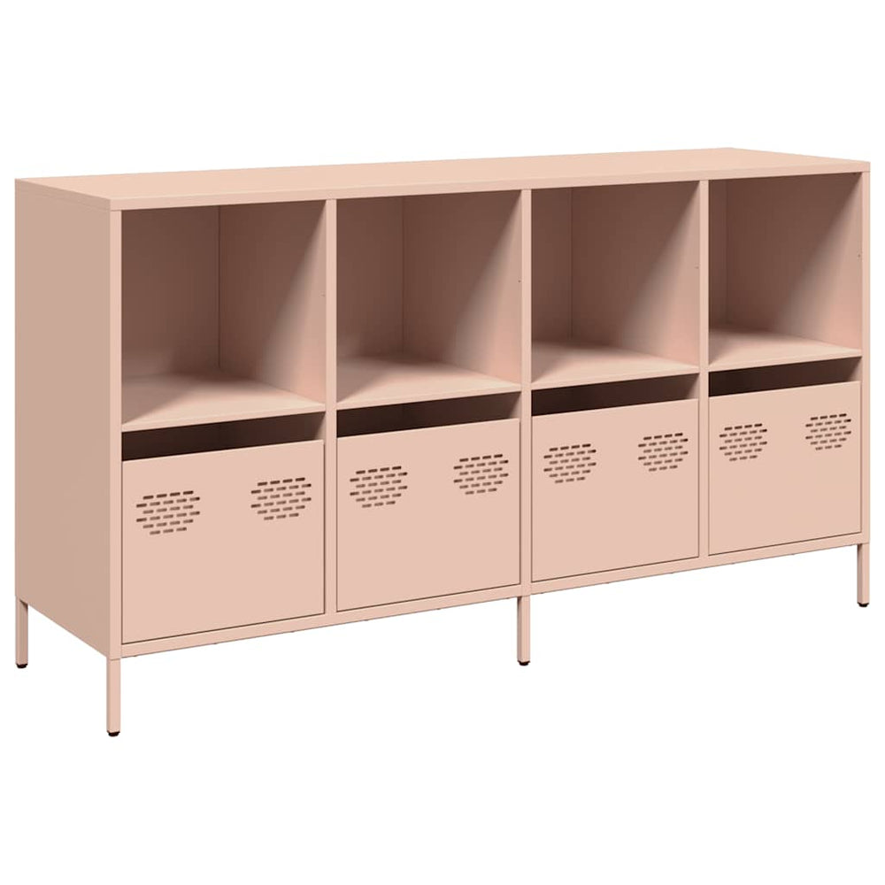 vidaXL Sideboard Pink 135x39x73.5 cm Cold-Rolled Steel