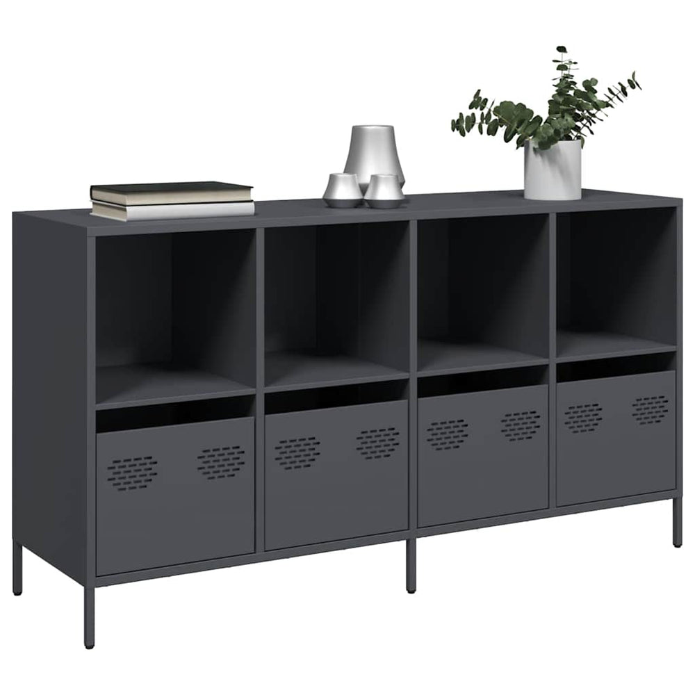vidaXL Sideboard Anthracite 135x39x73.5 cm Cold Rolled Steel