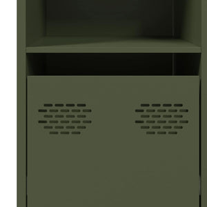 vidaXL Sideboard Olive Green 135x39x73.5 cm Cold-Rolled Steel