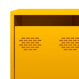 vidaXL Sideboard Mustard Yellow 135x39x103.5 cm Cold-rolled Steel