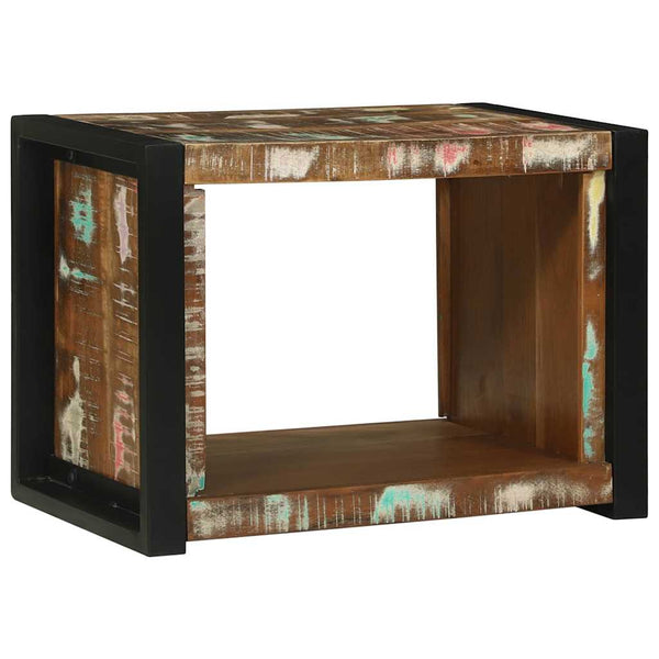 vidaXL Bathroom Furniture Set with Shelf 4 pcs Multicolored Solid Reclaimed Wood
