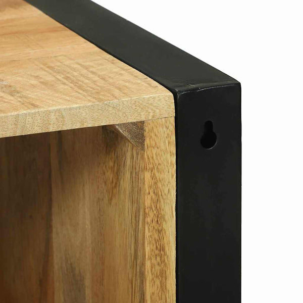vidaXL Bathroom Furniture Set with Shelf 4 pcs Brown Solid Mango Wood