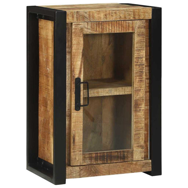 vidaXL Bathroom Furniture Set with Shelf 3 pcs Brown Solid Mango Wood