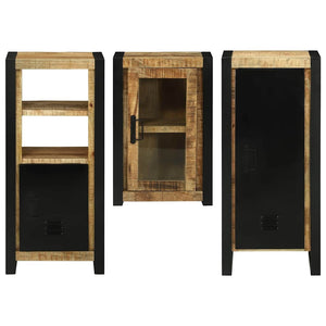 vidaXL Bathroom Furniture Set with Shelf 3 pcs Brown Solid Mango Wood