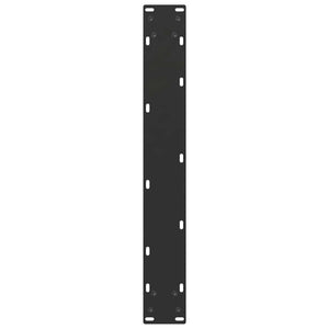 vidaXL Dining Table Legs U-Shape 3 pcs Black 70x(72-73) cm Steel
