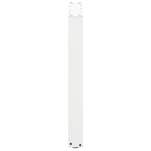vidaXL Dining Table Legs U-Shape 3 pcs. White 70x(72-73) cm Steel