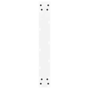 vidaXL Dining Table Legs U-Shape 3 pcs. White 70x(72-73) cm Steel
