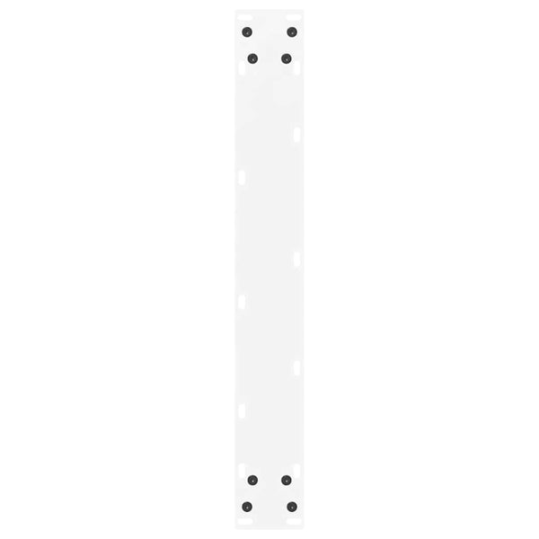 vidaXL Dining Table Legs U-Shape 3 pcs. White 70x(72-73) cm Steel