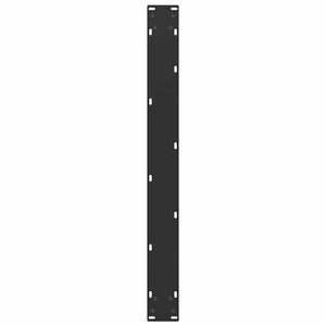 vidaXL Dining Table Legs U-shaped 3 pcs Black 80x(72-73) cm Steel