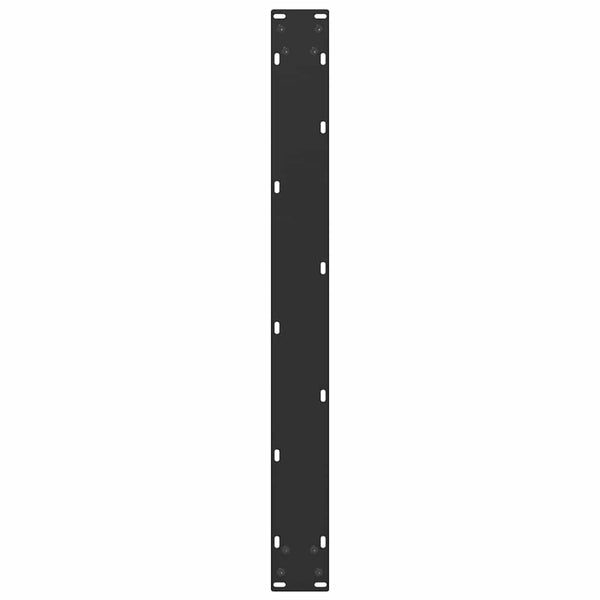 vidaXL Dining Table Legs U-shaped 3 pcs Black 80x(72-73) cm Steel